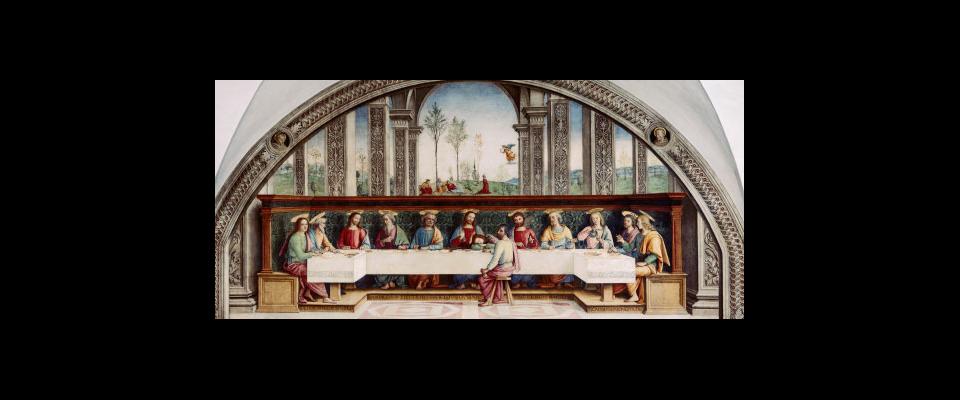 image of the fresco "The Last Supper" by Pietro Perugino