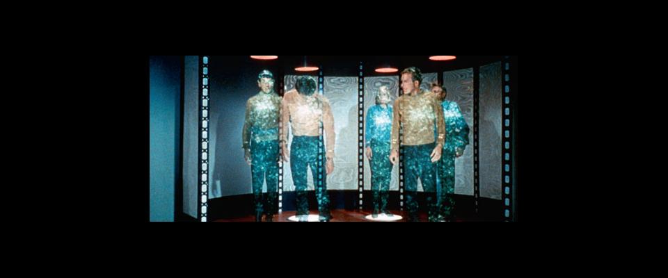 characters from Star Trek using teleportation