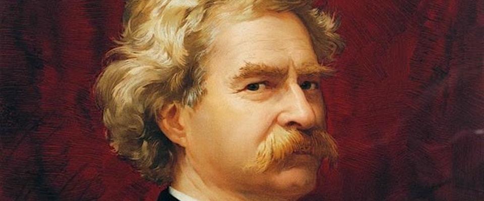 Painting of Mark Twain