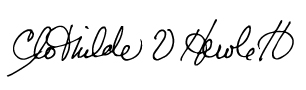 signature of clothilde v hewlett