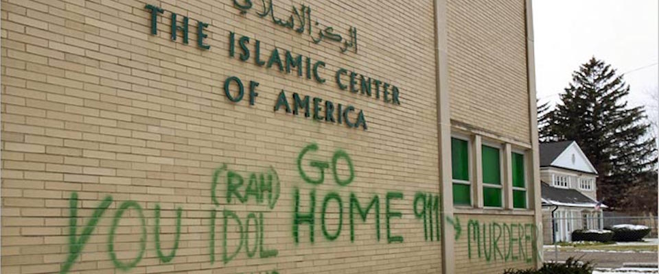 Photo of anti-Muslim Graffiti