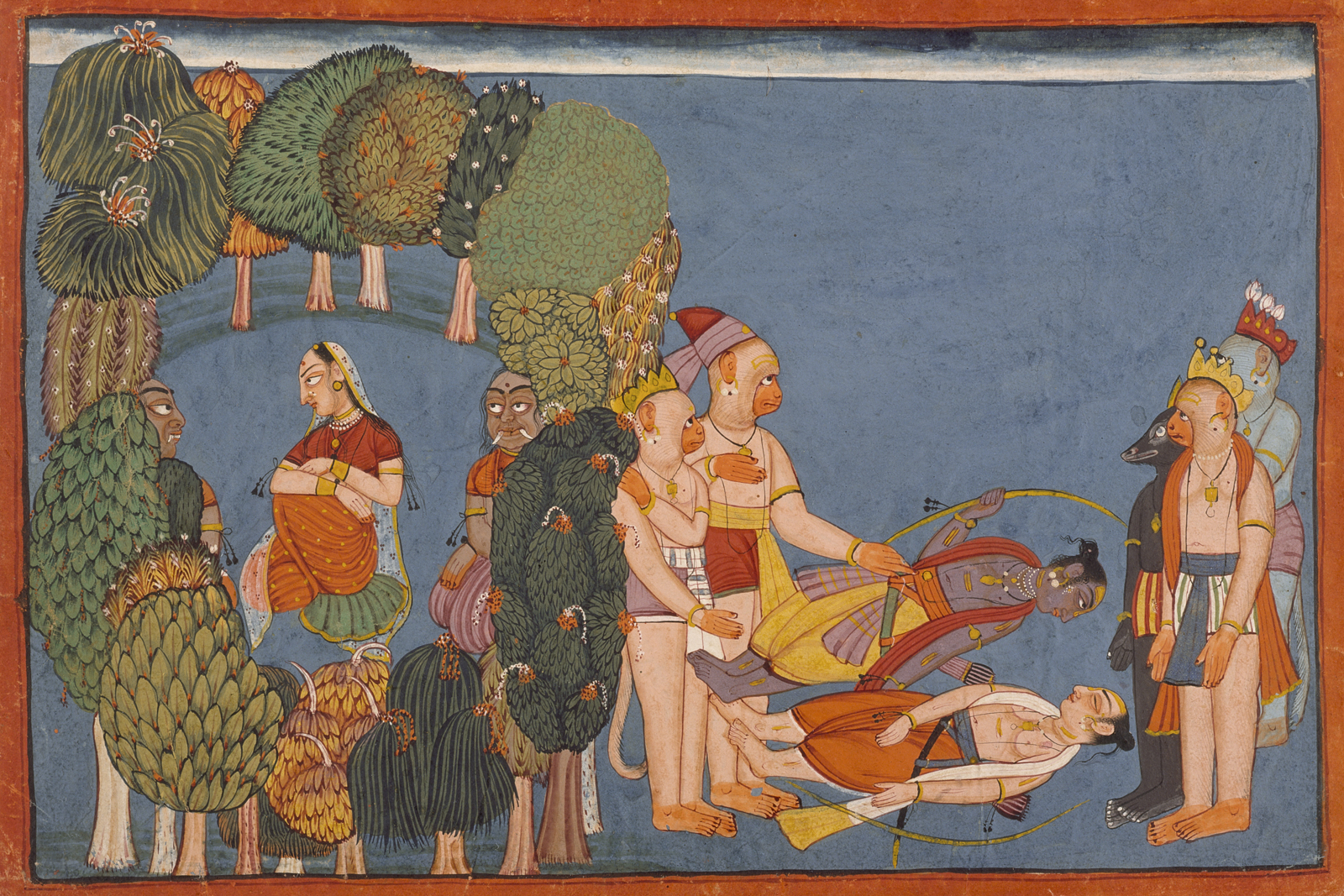 Painting from the “Shangri” Ramayana