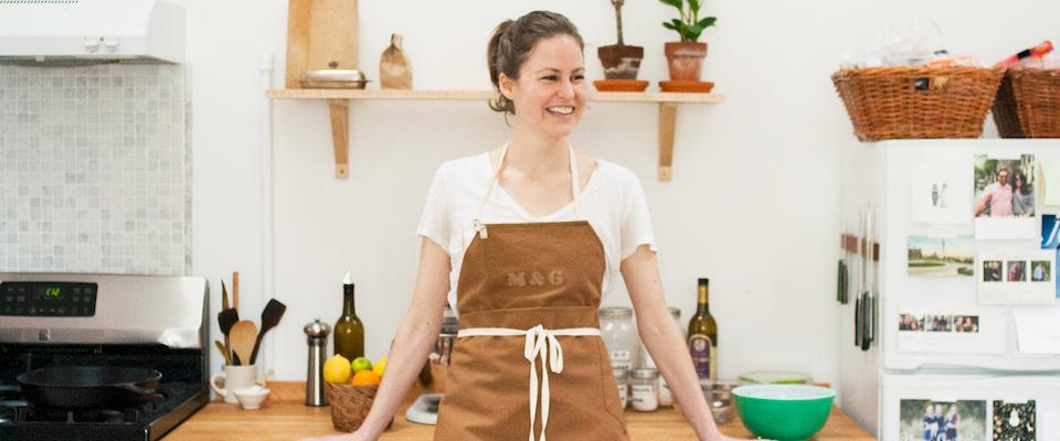 Maria Zizka in the kitchen