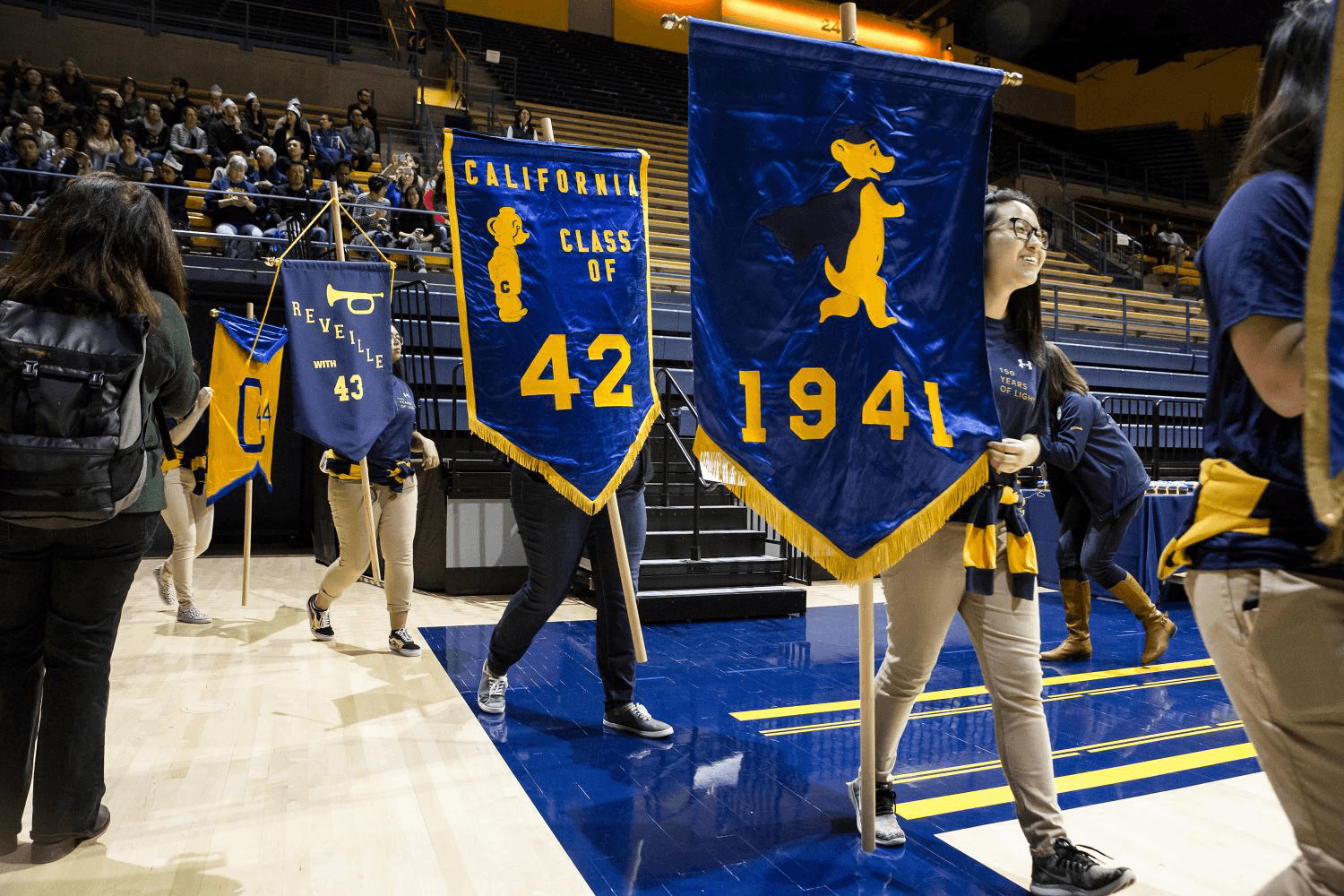 class of 1941 and 1942 banners
