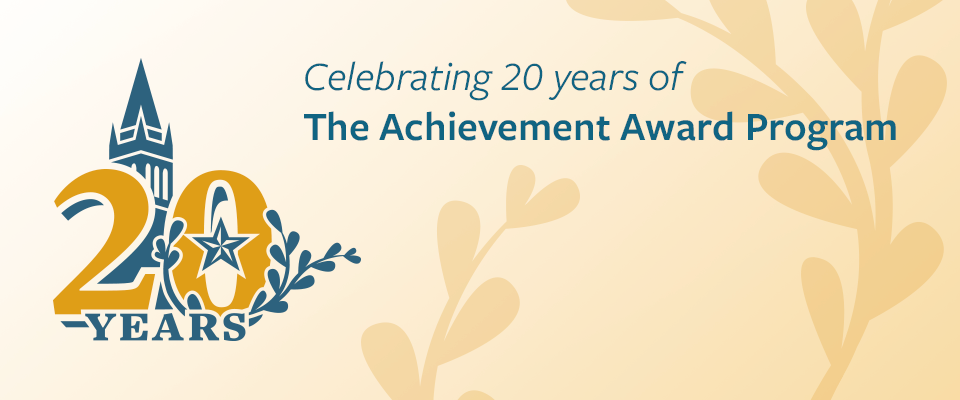 Celebrating 20 years of The Achievement Award Program