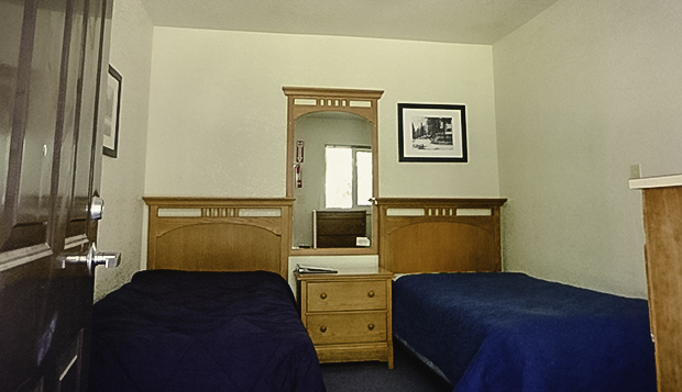 room with two twin beds