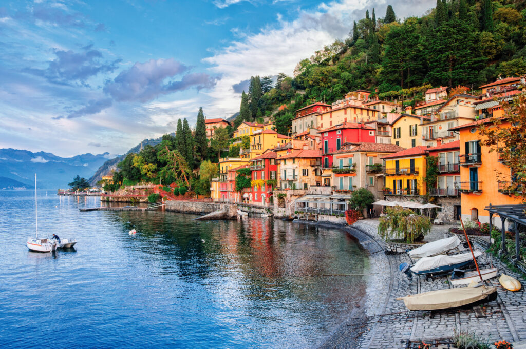 Town of Menaggio on lake Como
