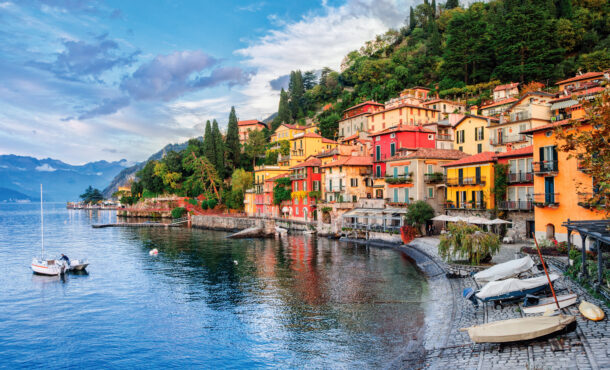 Town of Menaggio on lake Como