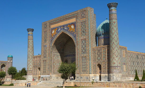 Sher Dor Madrassa, Registan, Samarkand, Uzbekistan