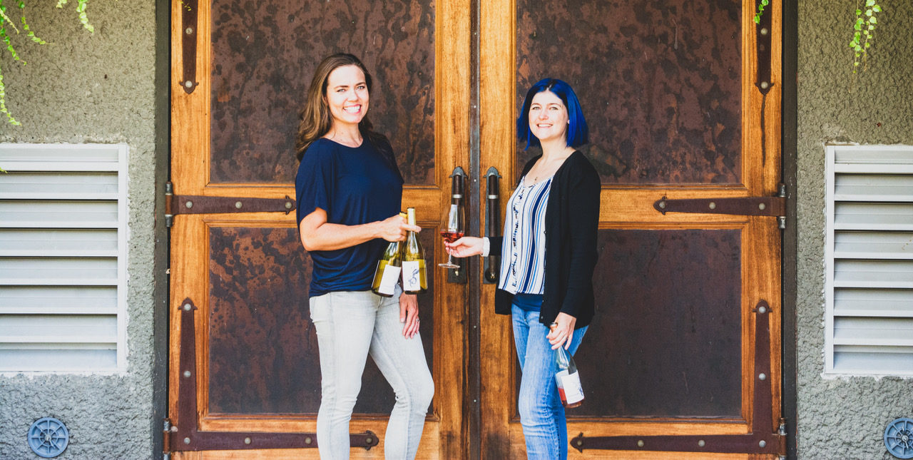 Natalie and Shaina, co-founders of Gaderian Wines