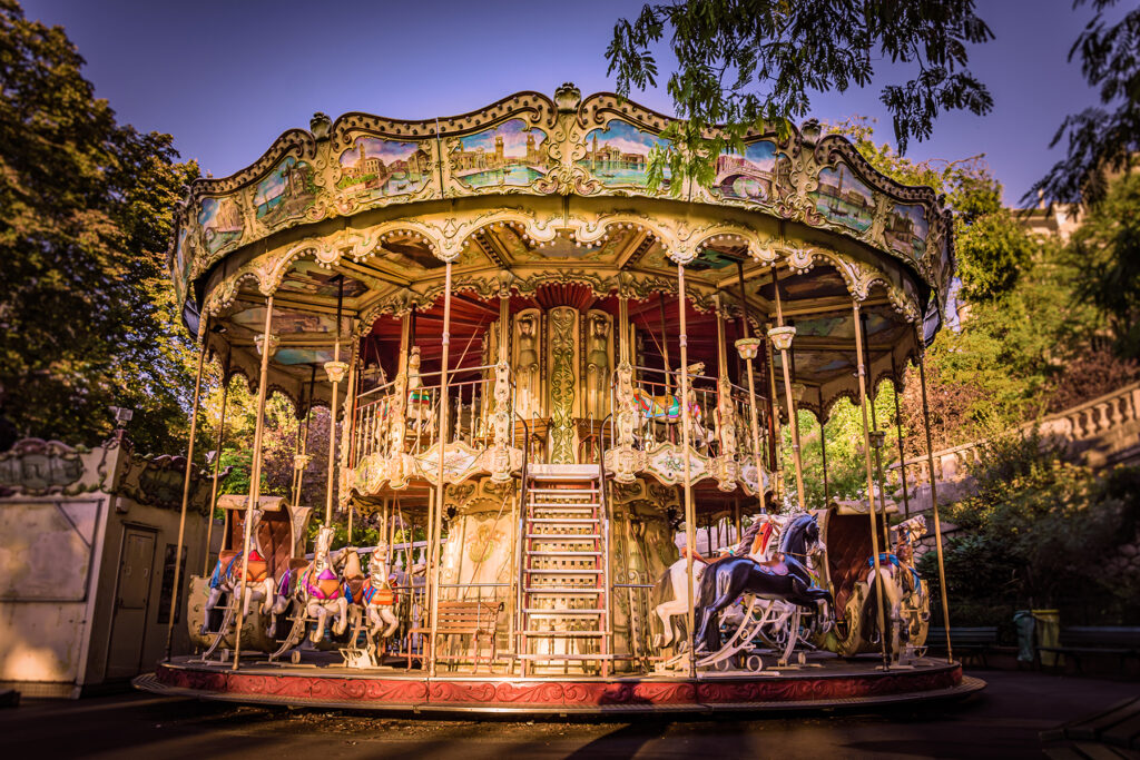 Traditional carousel ride