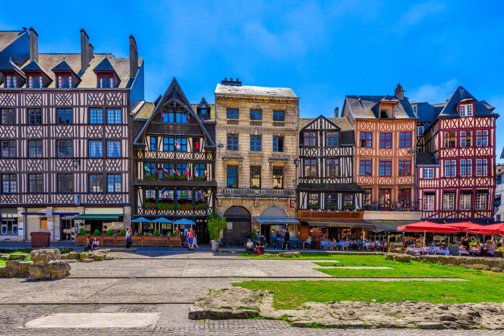 Timber framed houses in Rouen