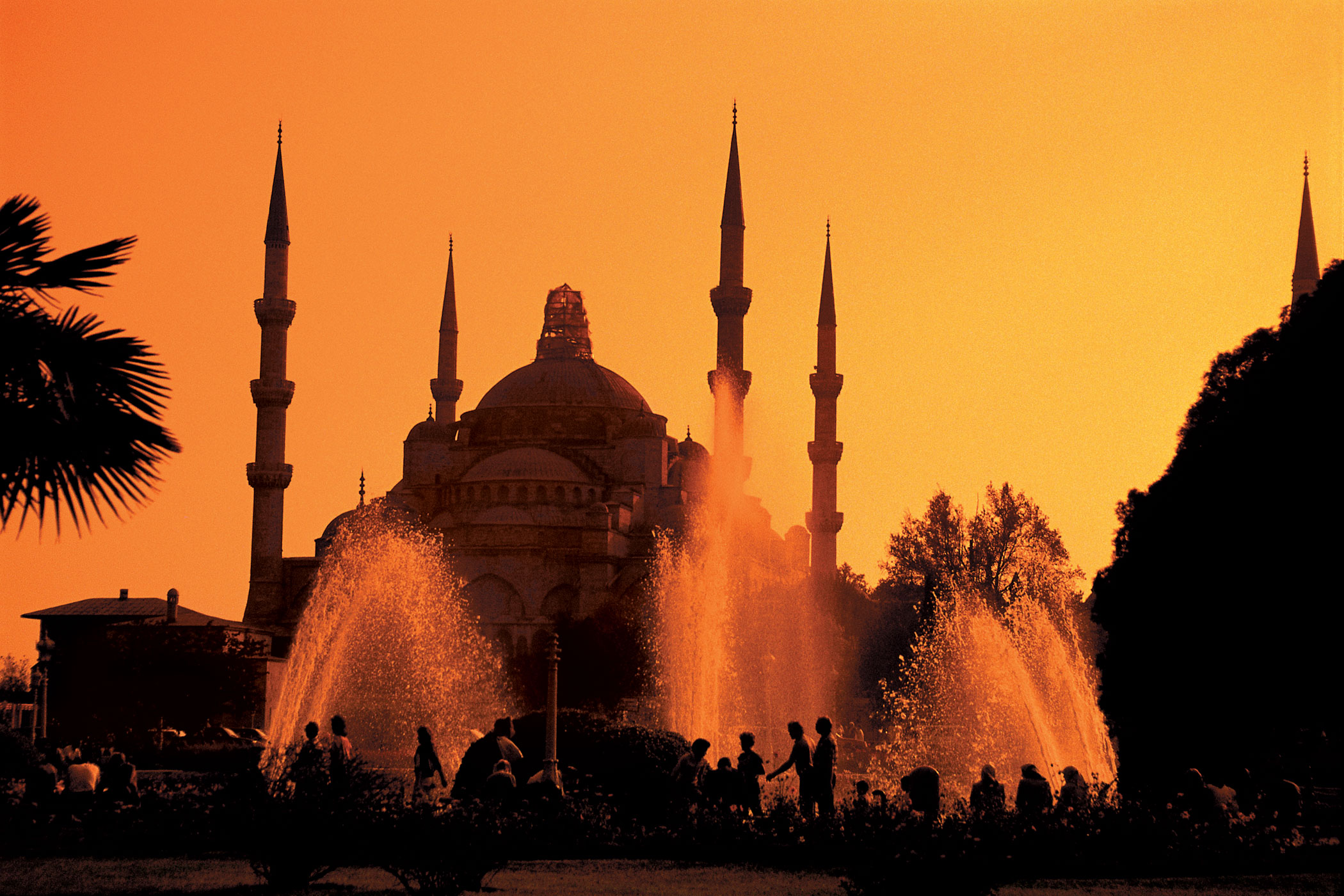Sunset over Istanbul Turkey