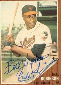 Earl Robinson's baseball card