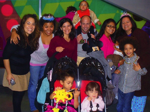 Photo of foster families at a gathering 