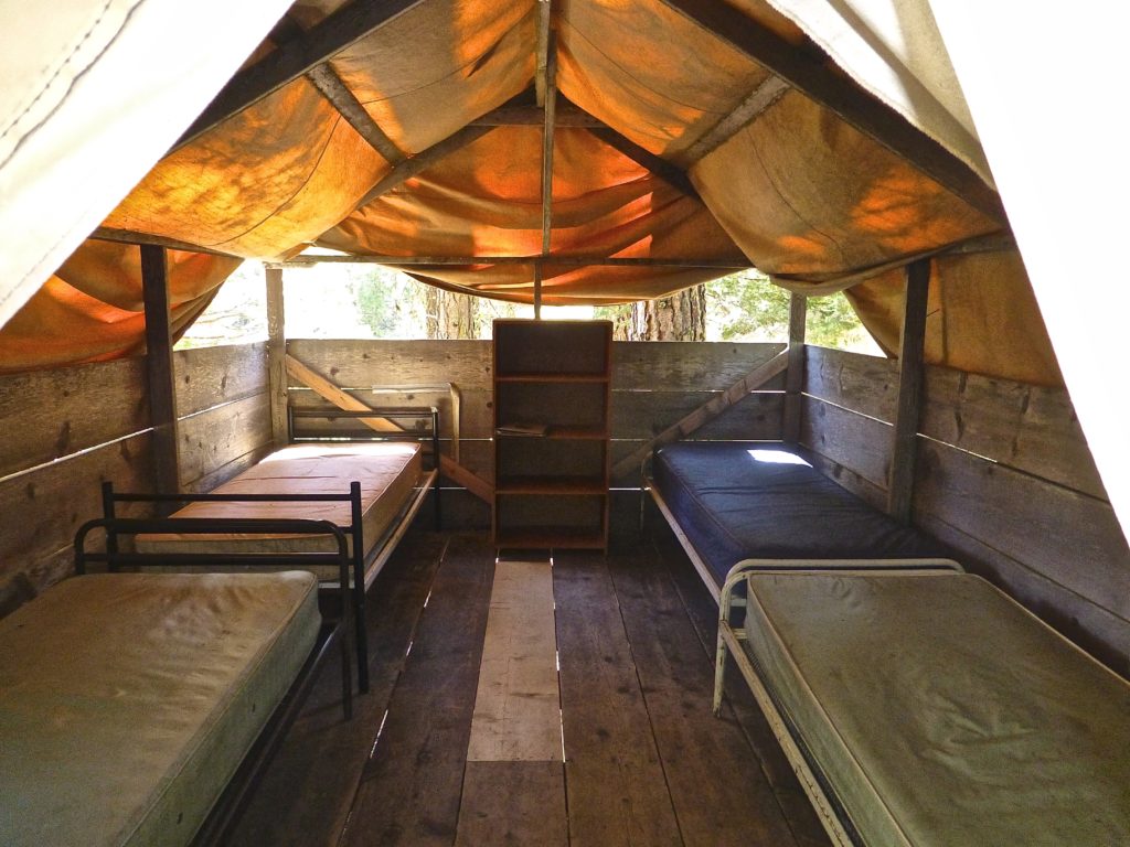 medium tent interior