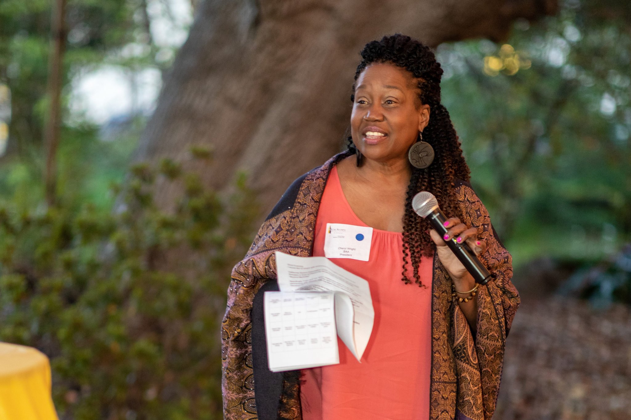 Cheryl Wright, president of the Cal Black Alumni Association
