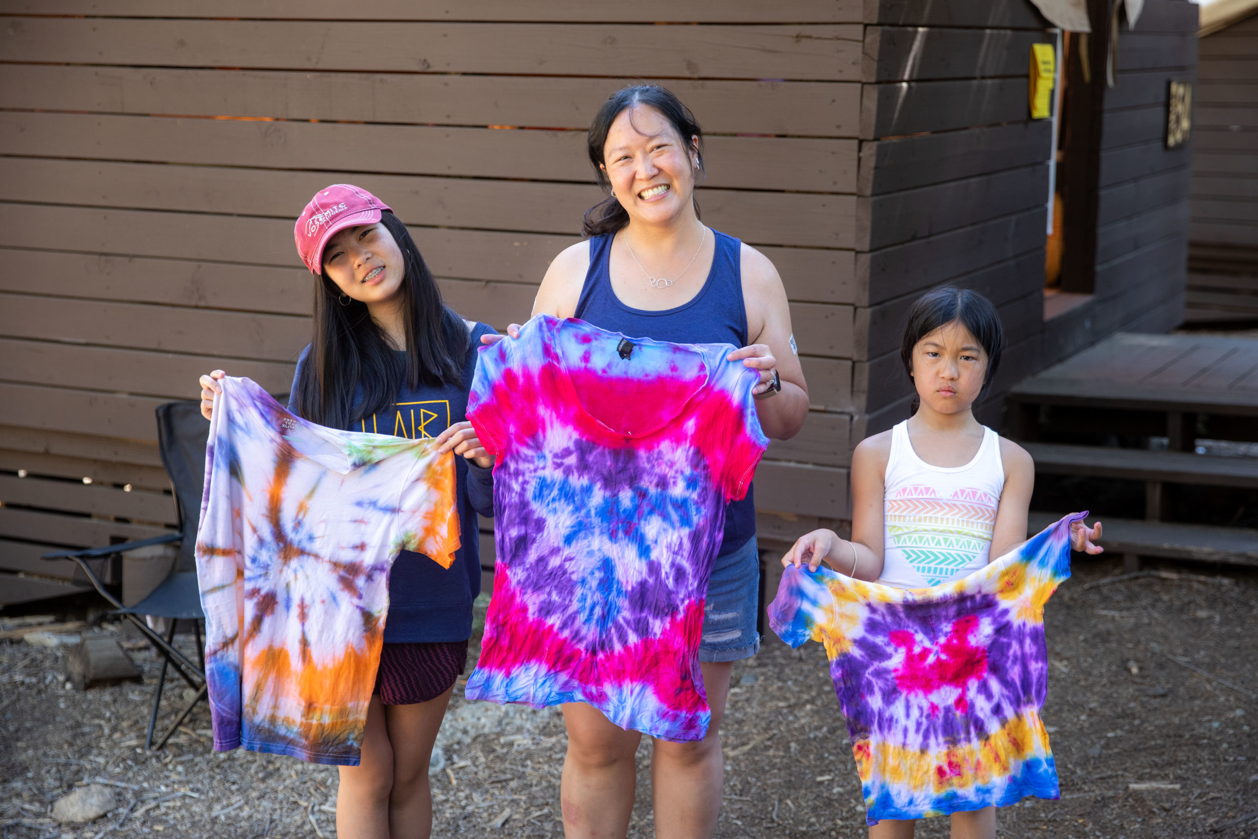Family tie-dye at the Lair