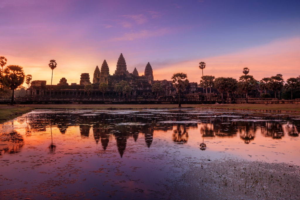 Sunrise with Angkor Wat