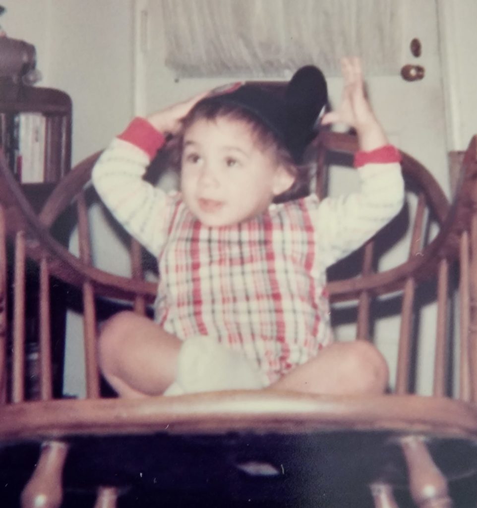 Muñoz, as an infant.