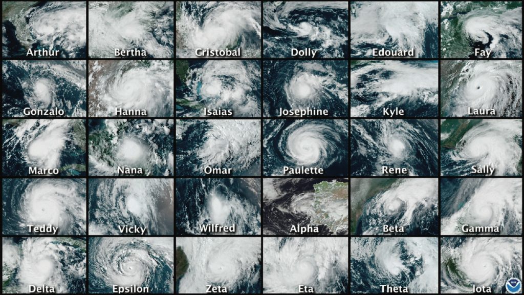 Images of hurricanes