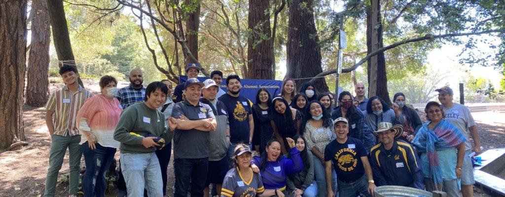 The Chicanx Latinx Alumni Association, East Bay, hosting a welcome barbeque for incoming students.