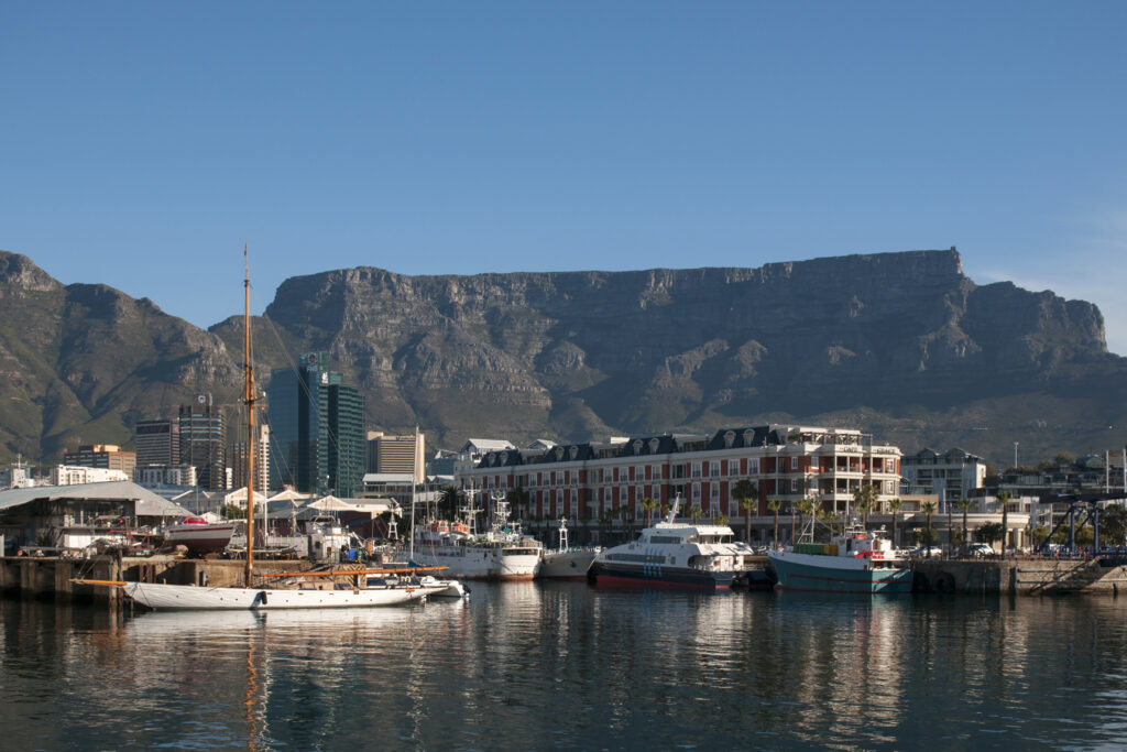 Cape Town and Table Mountain.