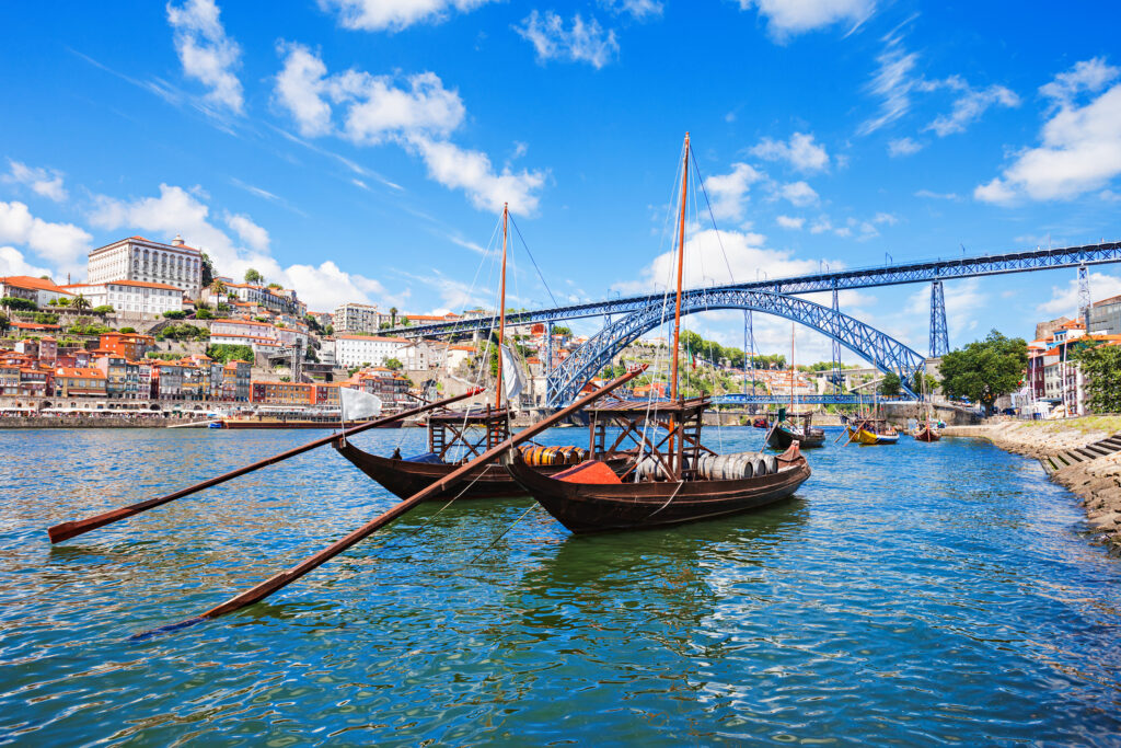 Traditional boats in Porto