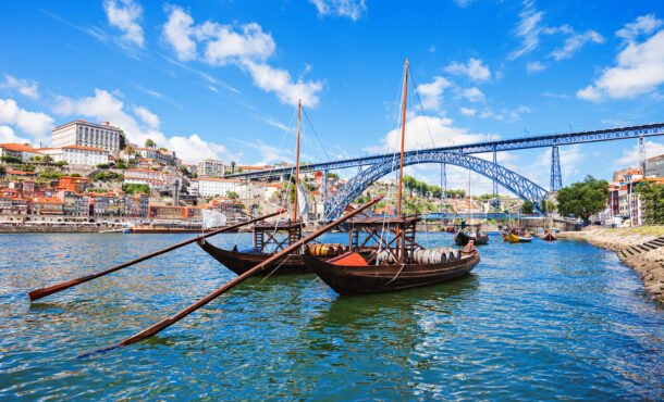 Traditional boats in Porto