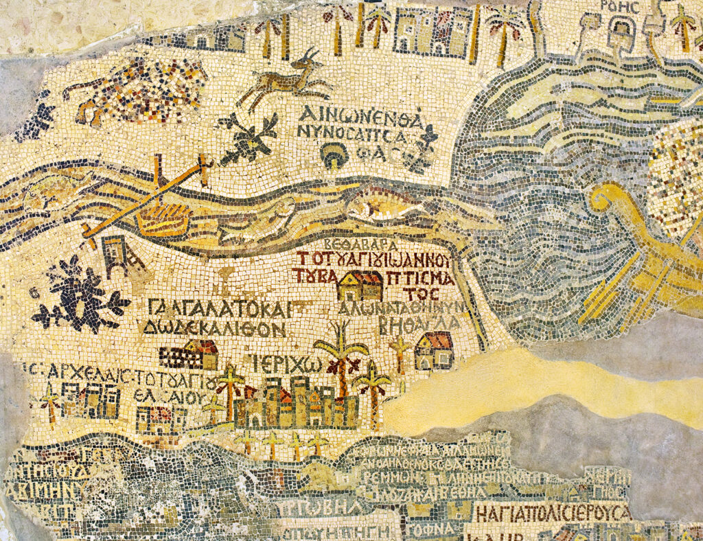Mosaic map of the Holy Land