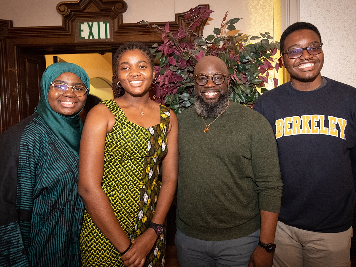 group of african american scholarship scholars and volunteers