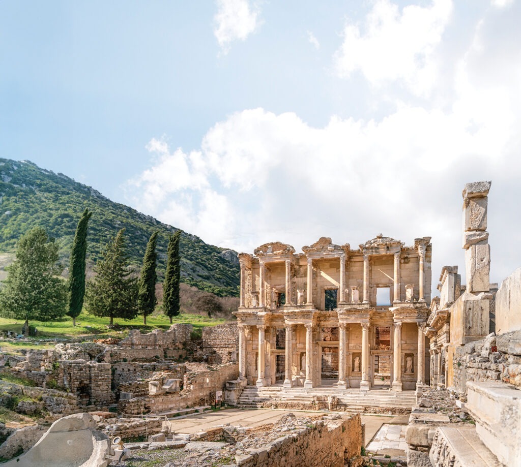 Celsus Library in Ephesus in Selcuk (Izmir), Turkey.