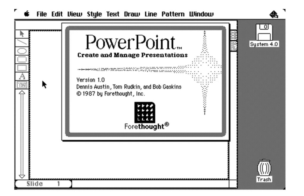 old school power point