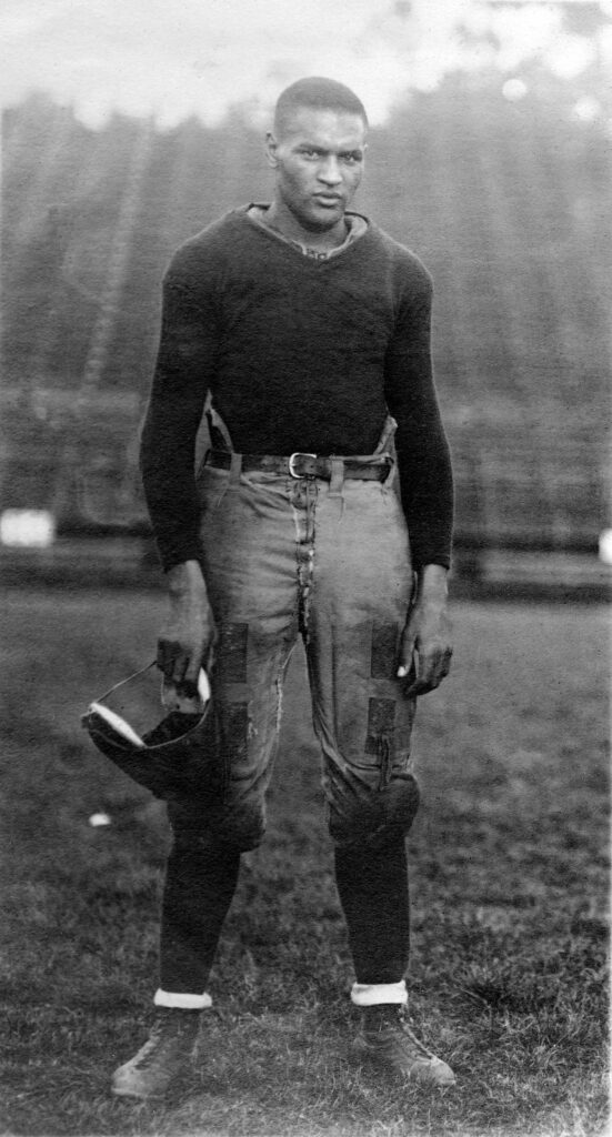 Walter Gordon photographed in his football gear during his time at Cal. 