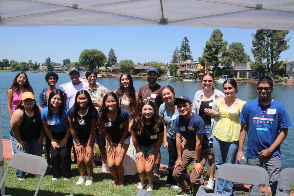 Attendees pose at the Cal Club of San Joaquin Summer Welcome Party. 