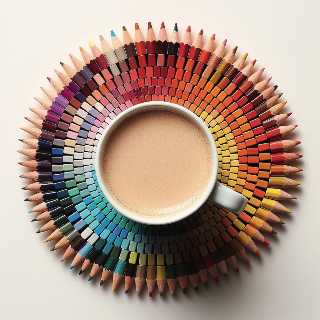 coaster made of pencils