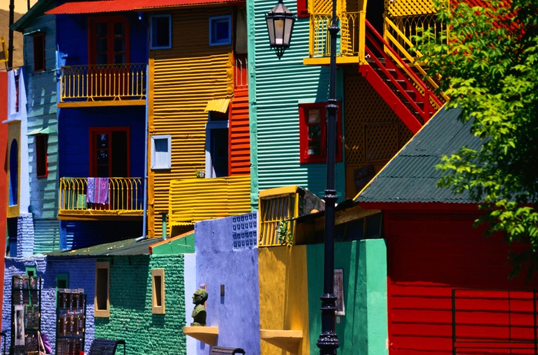 Colorful buildings in Buenos Aires
