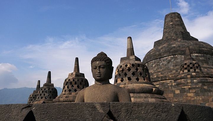 Borobudur Buddhist monument in Indonesia