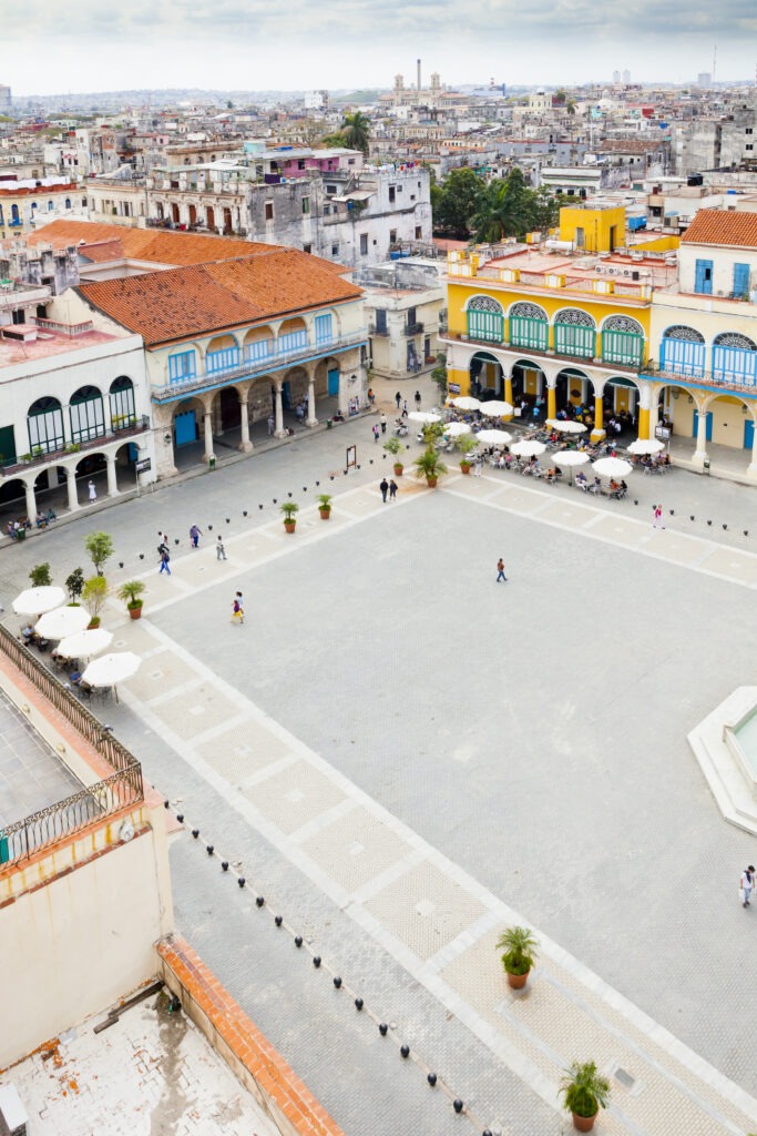 plaza de armas aerial view