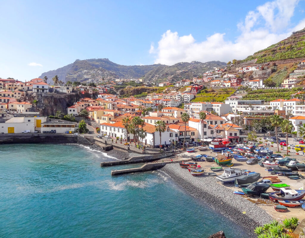 town of Funchal on the coast of Madeira Island