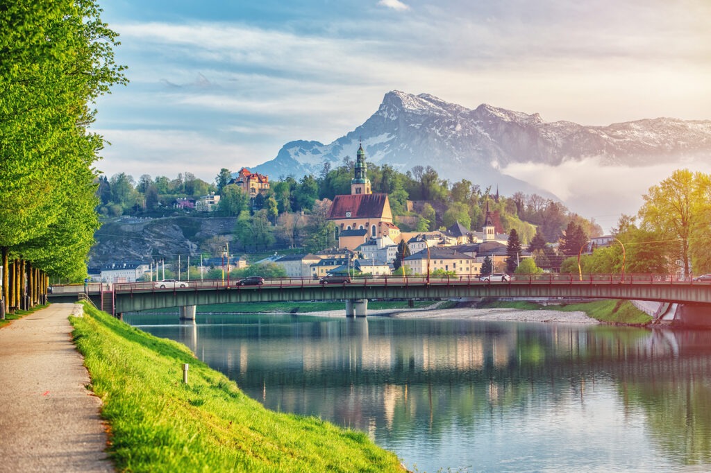 panoramic view of Salzburg