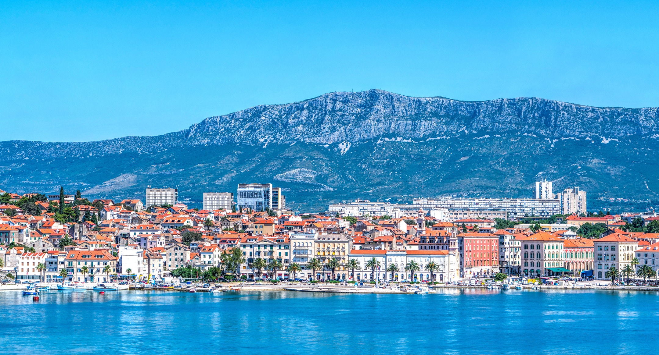 view of Split coastline from water