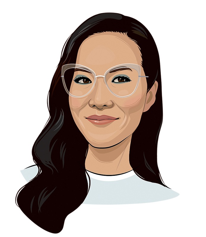 Illustrated headshot of former Lair of the Golden Bear staffer Ali Wong