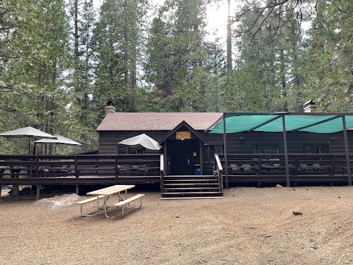 the outside of the Camp Gold Lodge