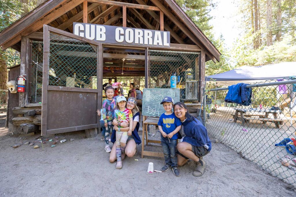 kids and staff at cub corral